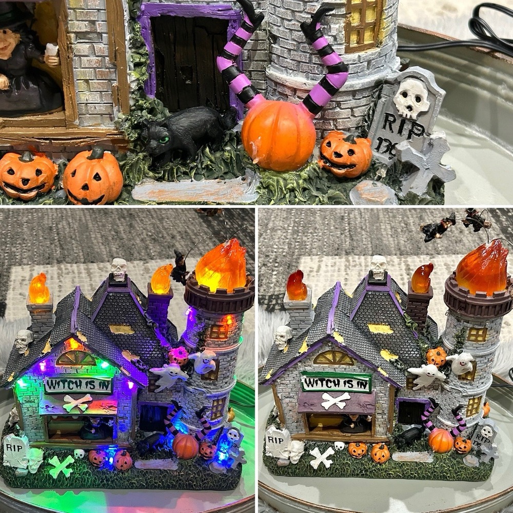 Crosslight Halloween Animated Witch's Haunted House LED‎ & Sound